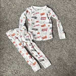 Monica & Andy Kids Pajamas with Hershey Candy Print